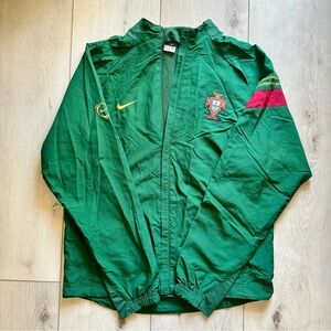 Nike Portugal Soccer Track Jacket Green Size Medium